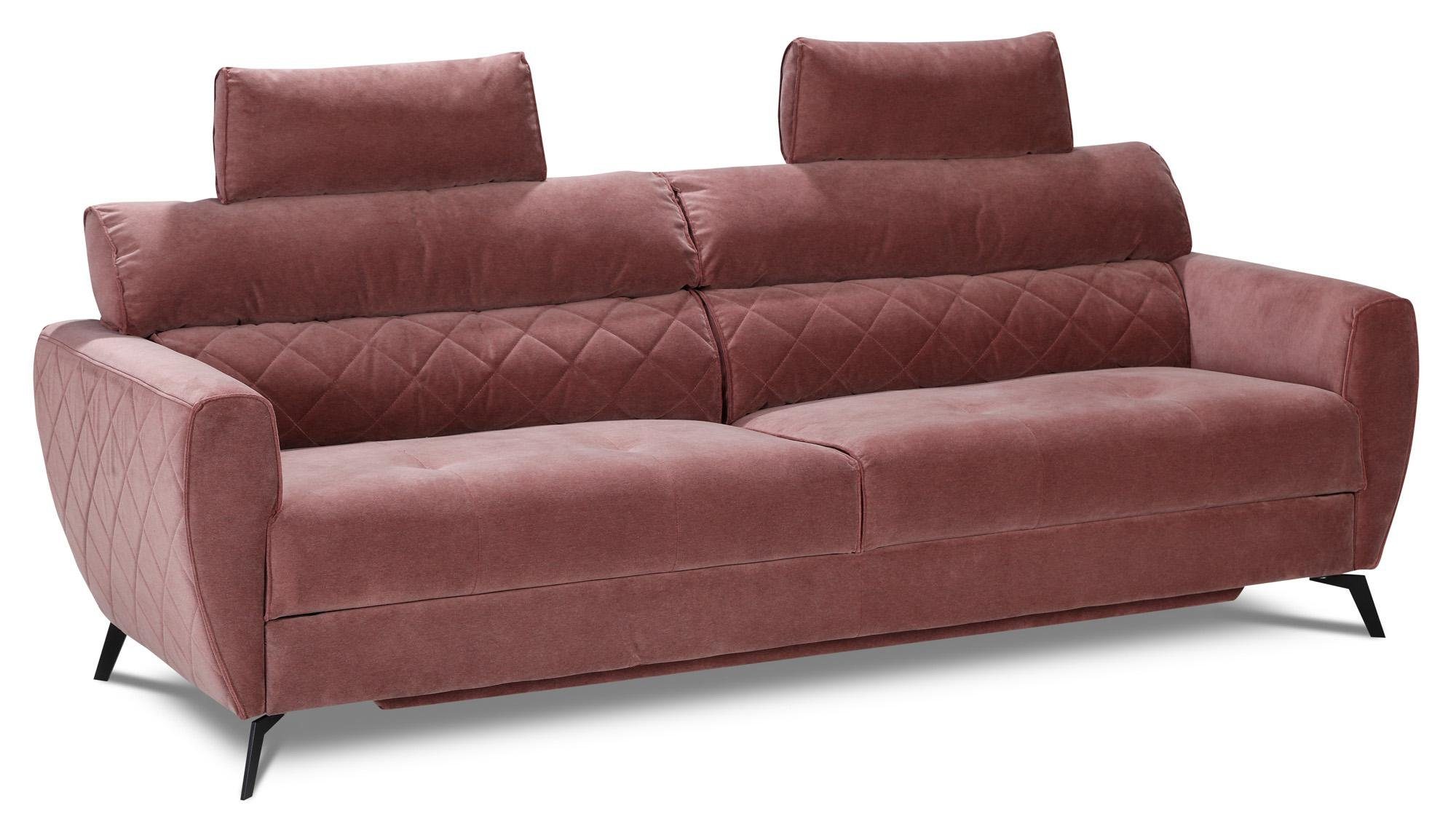 JVmoebel Wohnzimmer-Set, Polster Wohnzimmer Neu Hocker Sofas 2tlg Rot Sofa Couch 3+1 Set