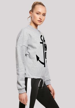 F4NT4STIC Sweatshirt Ahoi Anker Crop Knut & Jan Hamburg Print