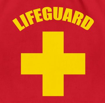 Shirtracer Turnbeutel Lifeguard Rettungsschwimmer Wasserrettung Baywatch, Karneval Outfit