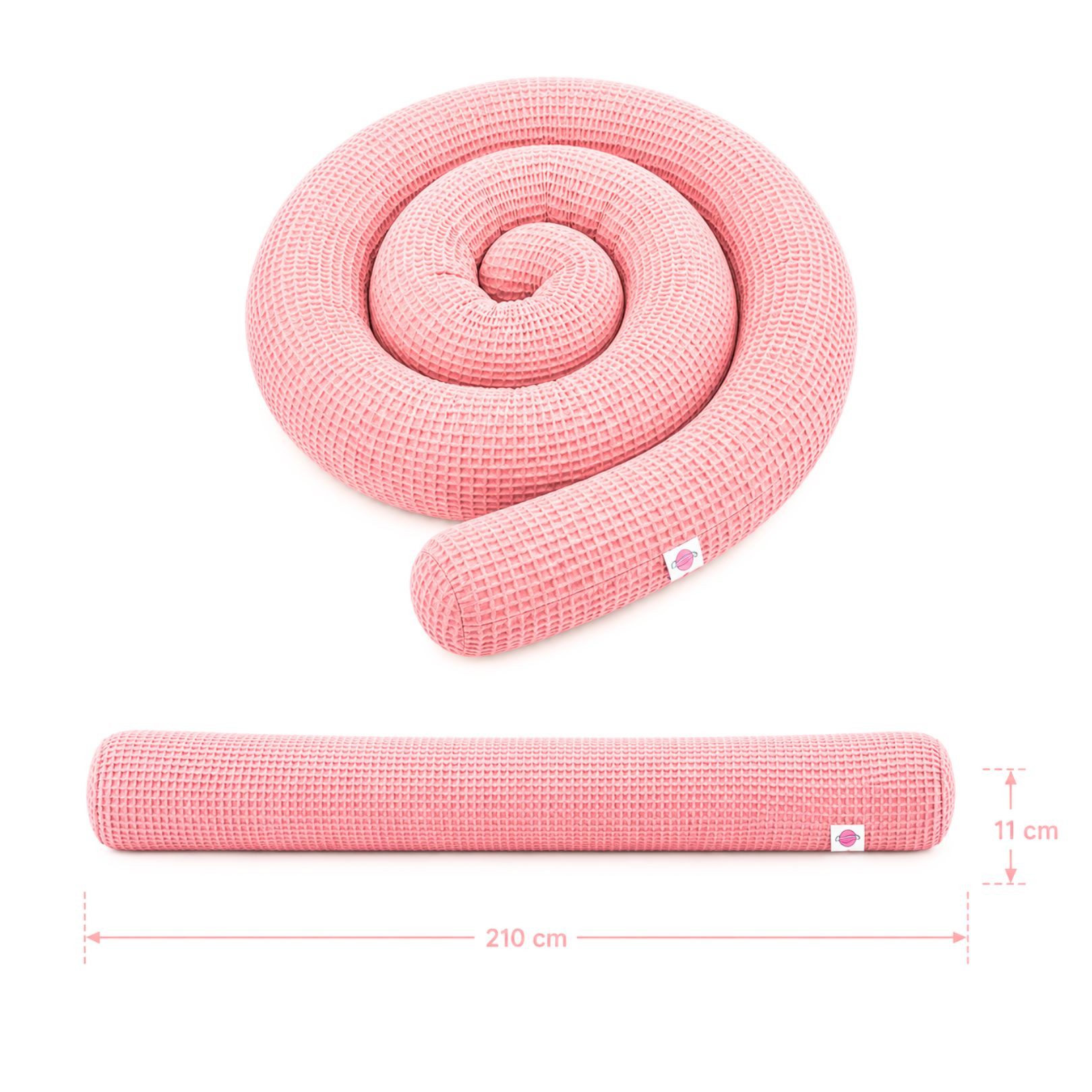 Babymajawelt Bettrolle Bett Nestchen Schlange, Wickeltischumrandung Waffel, Lagerungshilfe im Schlaf, Sitzen, Liegen oder Entspannen. Made in EU