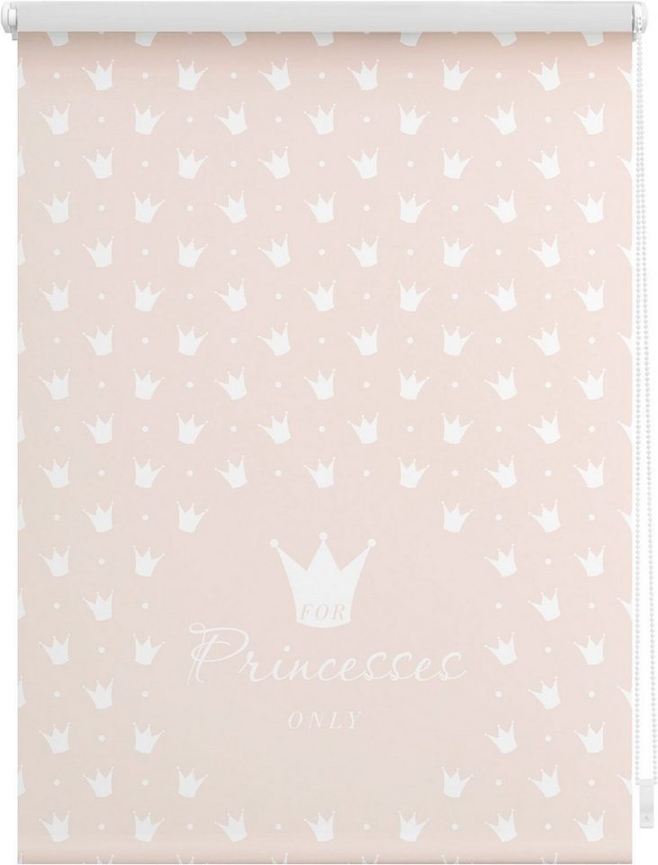 Seitenzugrollo Klemmfix Motiv Prinzessin Lilly, LICHTBLICK ORIGINAL,  Lichtschutz, ohne Bohren, freihängend, Klemmfix, bedruckt | Dachfensterrollos