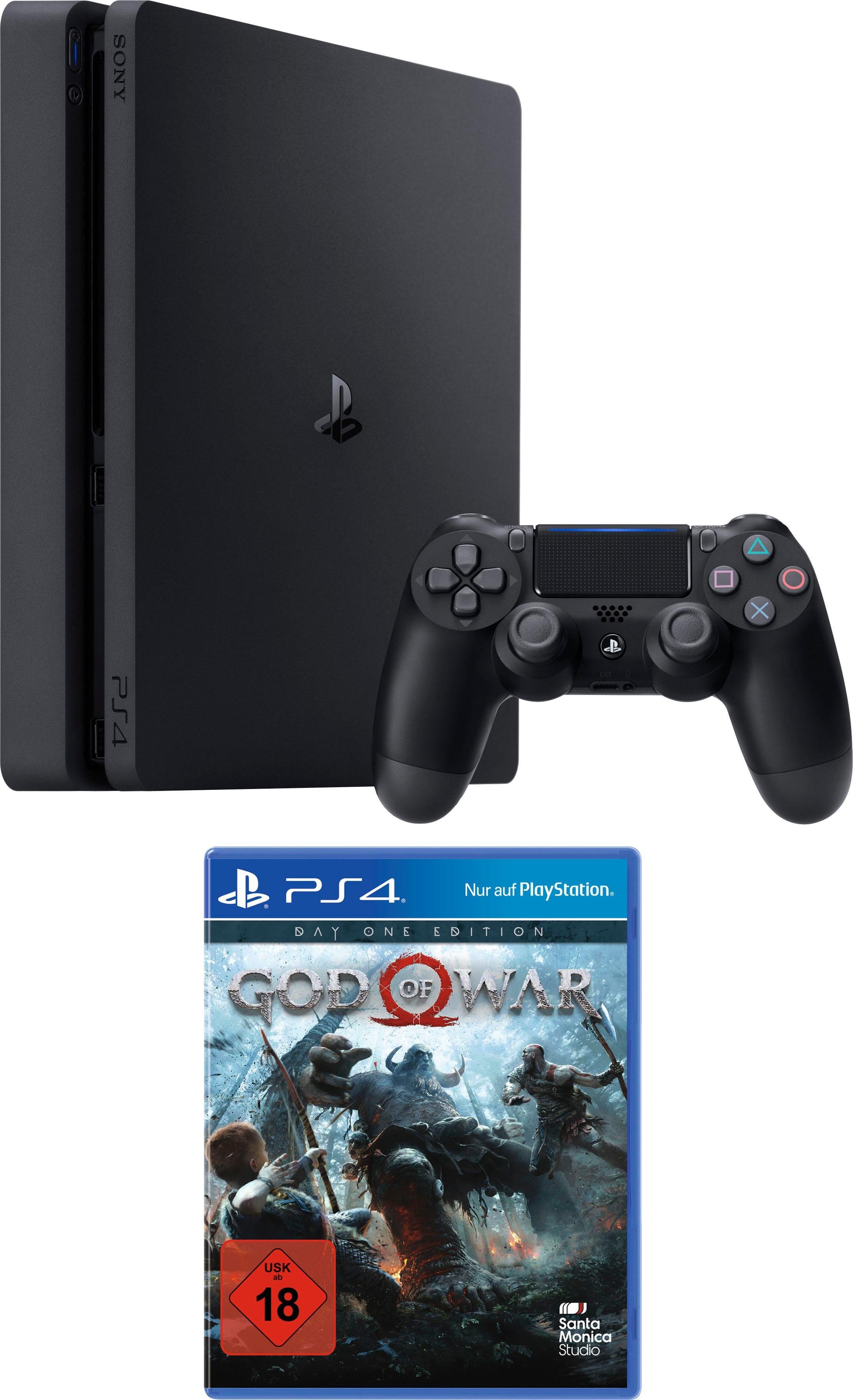 PlayStation 4 Slim (Konsolen-Set, inkl. God of War Day 1 Edition ...