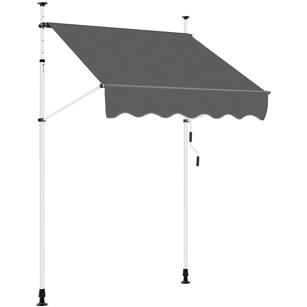 Yaheetech Markise 150/200/250/300 cm (Breite) Klemmmarkise mit Handkurbel S günstig online kaufen