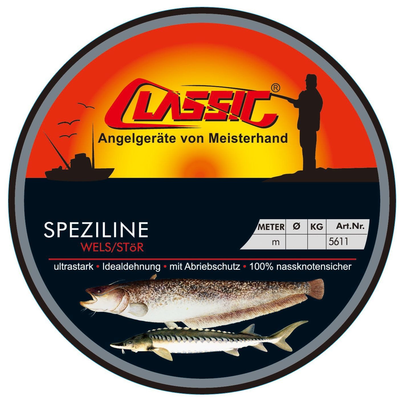 Angelschnur Paladin Classic Speziline Wels Stör transparent 250m 0,40mm 11,0kg
