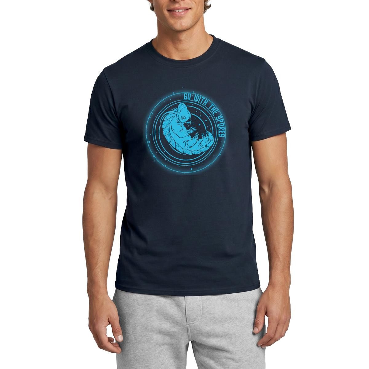 T-Shirt Star Trek Discovery Bärtierchen Go With Spores Männer T-Shirt