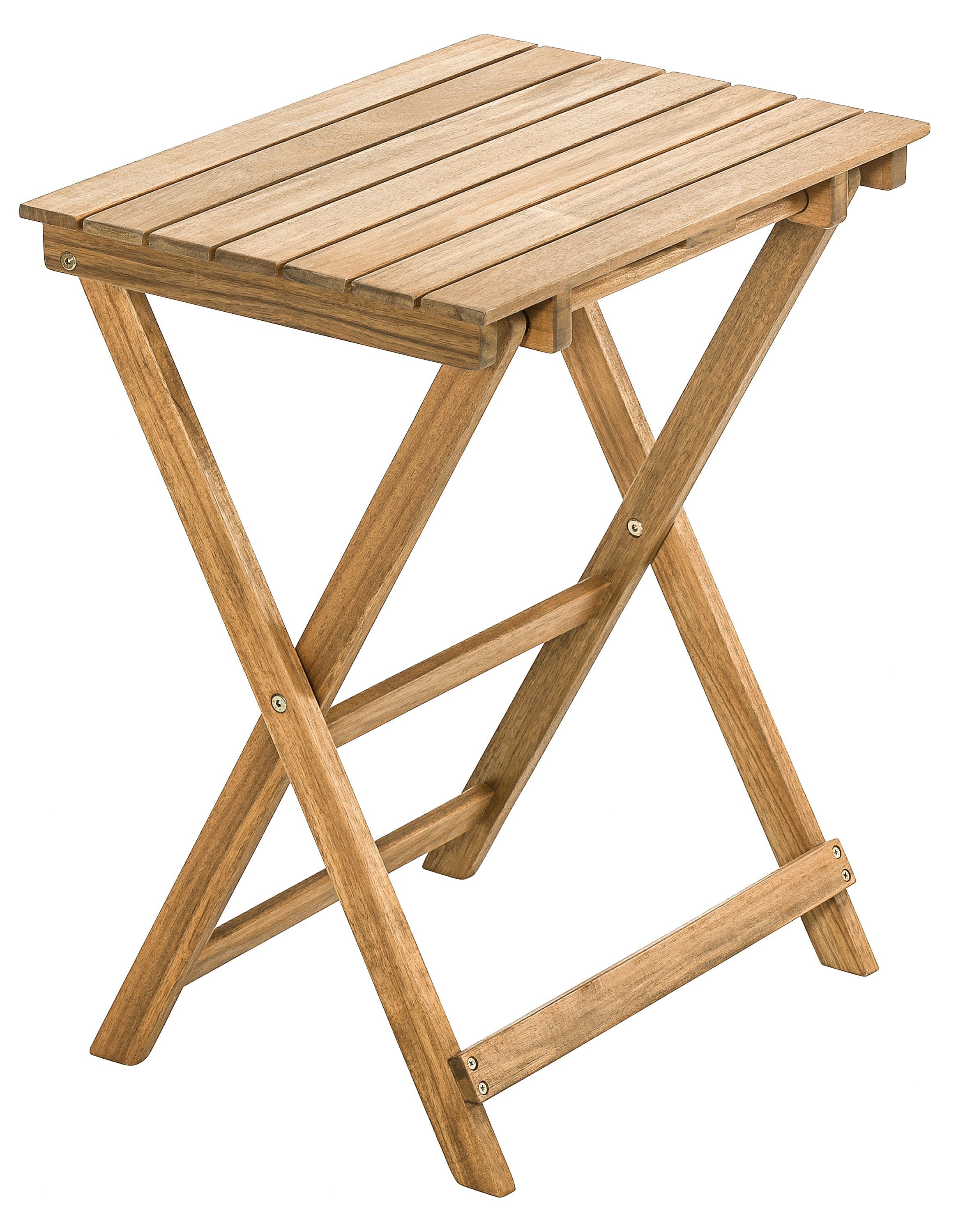 Dehner Gartentisch Klapptisch Macao, ca. 60 x 50 x 36 cm, FSC® Holz, Klappbarer Beistelltisch Macao aus hochwertigem FSC®-Akazienholz