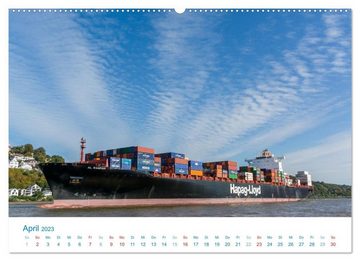CALVENDO Wandkalender Auf der Elbe unterwegs (Premium, hochwertiger DIN A2 Wandkalender 2023, Kunstdruck in Hochglanz)