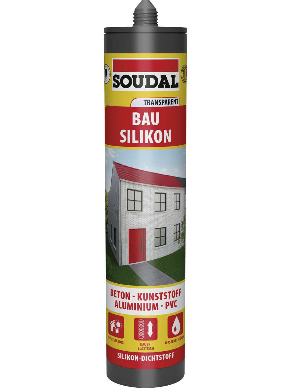 SOUDAL Silikon Soudal Bau-Silikon grau 300 ml