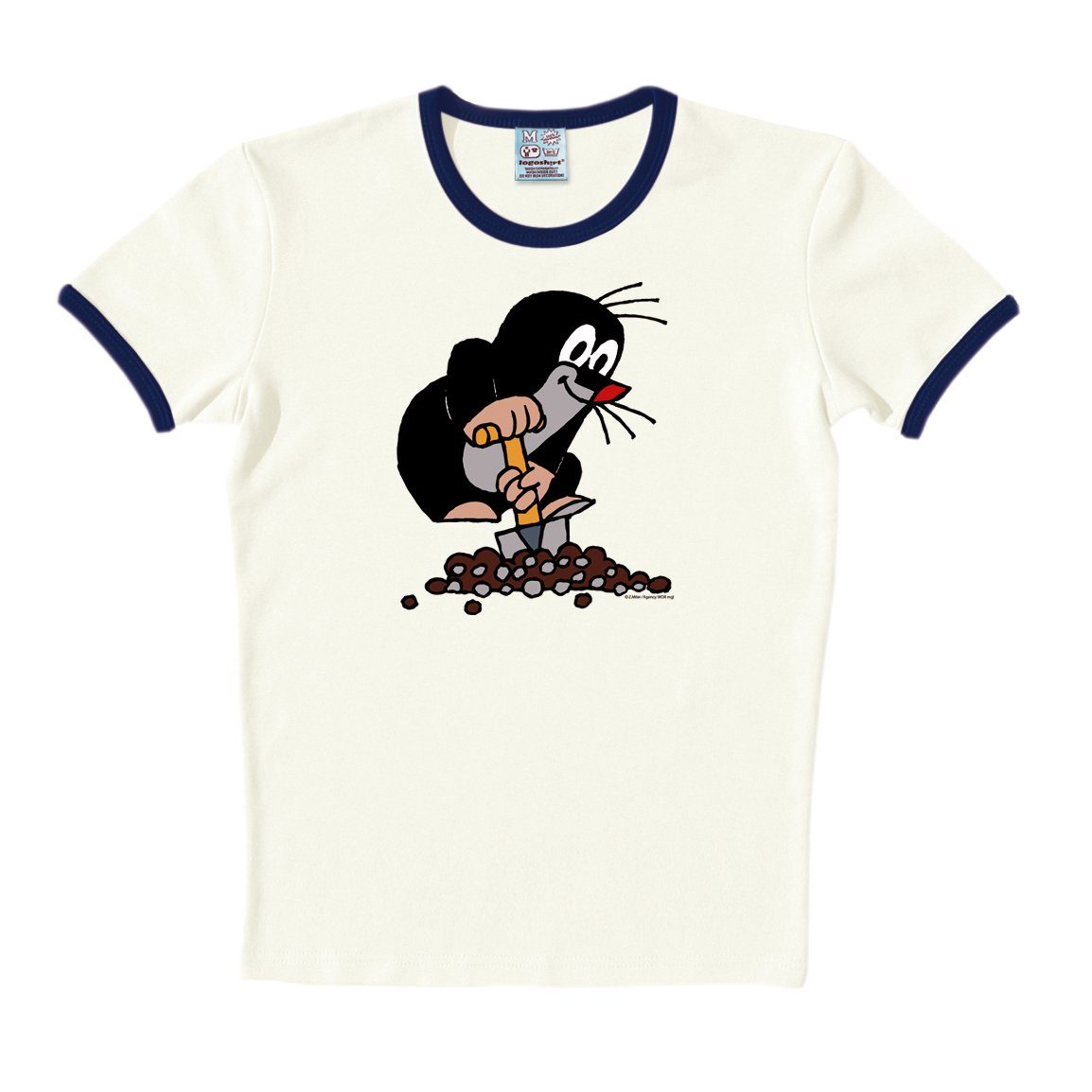 LOGOSHIRT T-Shirt Maulwurf-Print Der kleine kleine Der Maulwurf mit