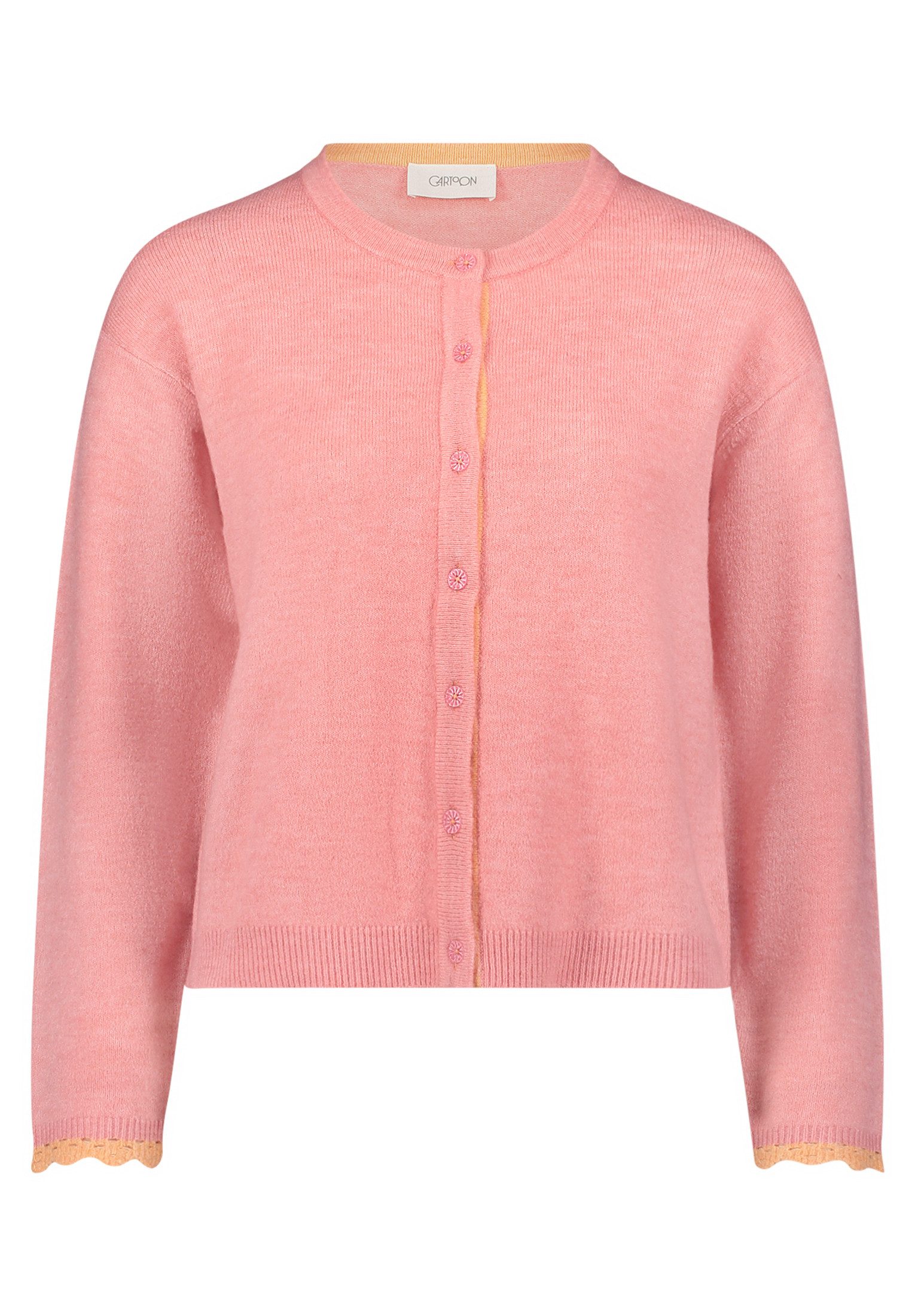 Cartoon Strickpullover Strickjacke Kurz 1/1 Arm