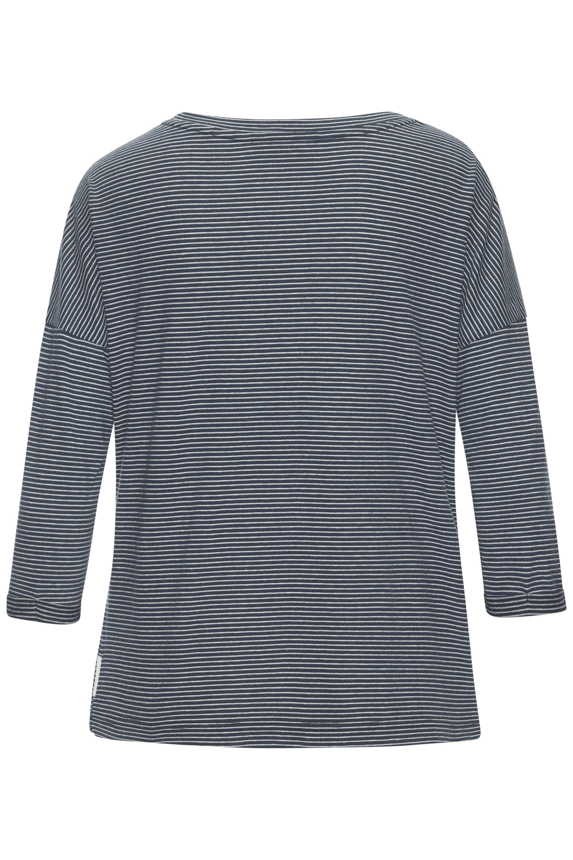 Elbsand 3/4-Arm-Shirt Veera mit Logoprint und überschnittenen Schultern, lässiges Shirt – Bild 4 von 5