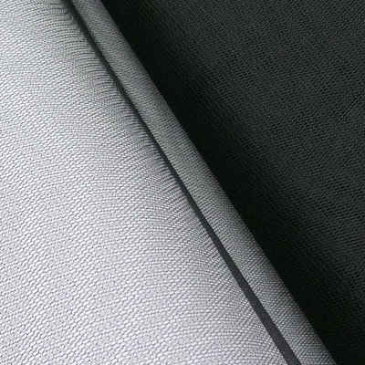 Stoff Kreativstoff Tüll Polyester schwarz 1,4m Breite