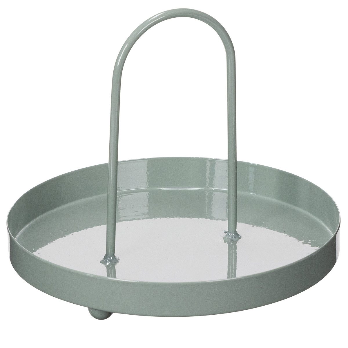 Viana Dekotablett Praktisches rundes Dekotablett mit Griff für Küche und Esstisch