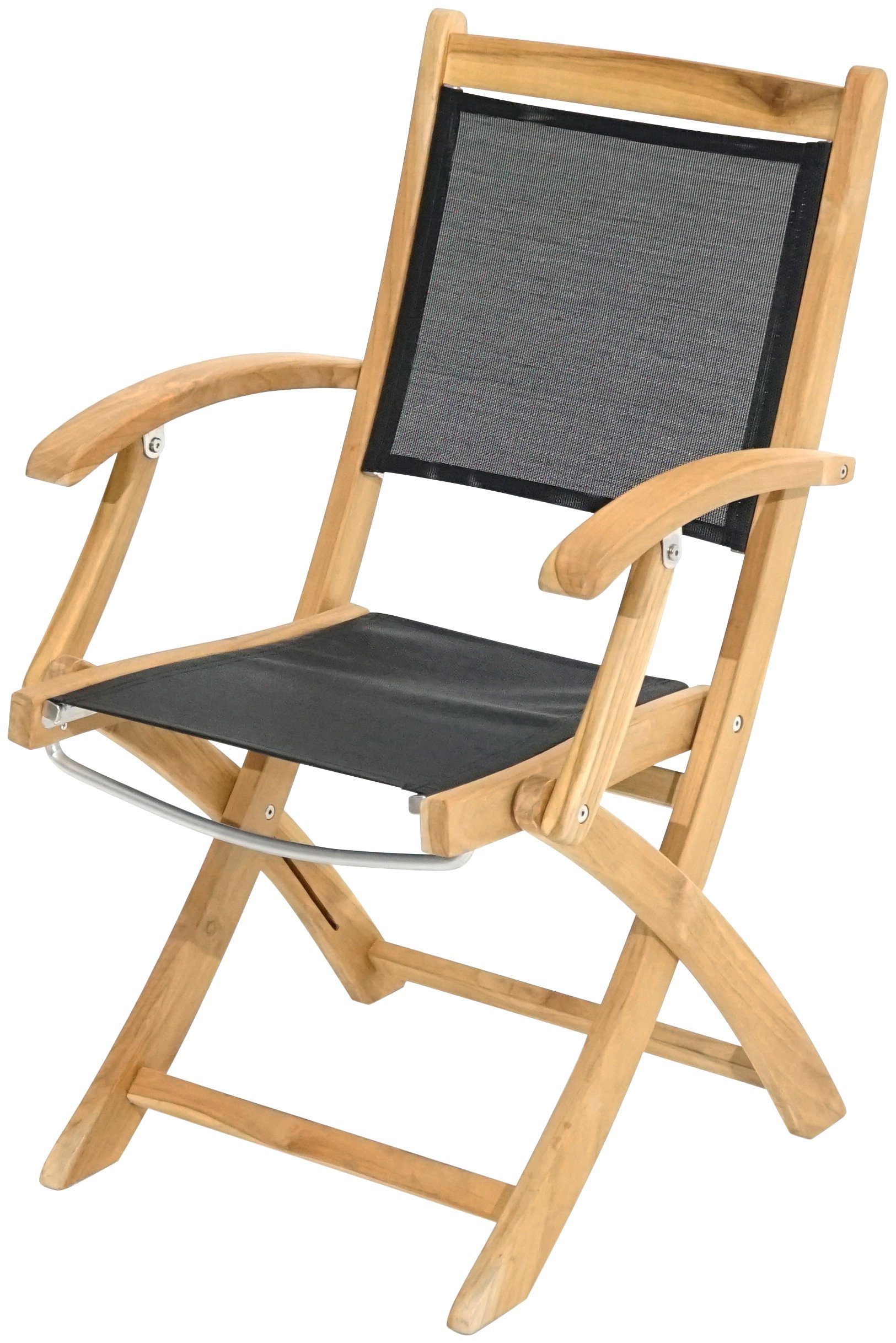 PLOSS Gartenstuhl »Fairchild«, Textil/Teak, klappbar online kaufen OTTO