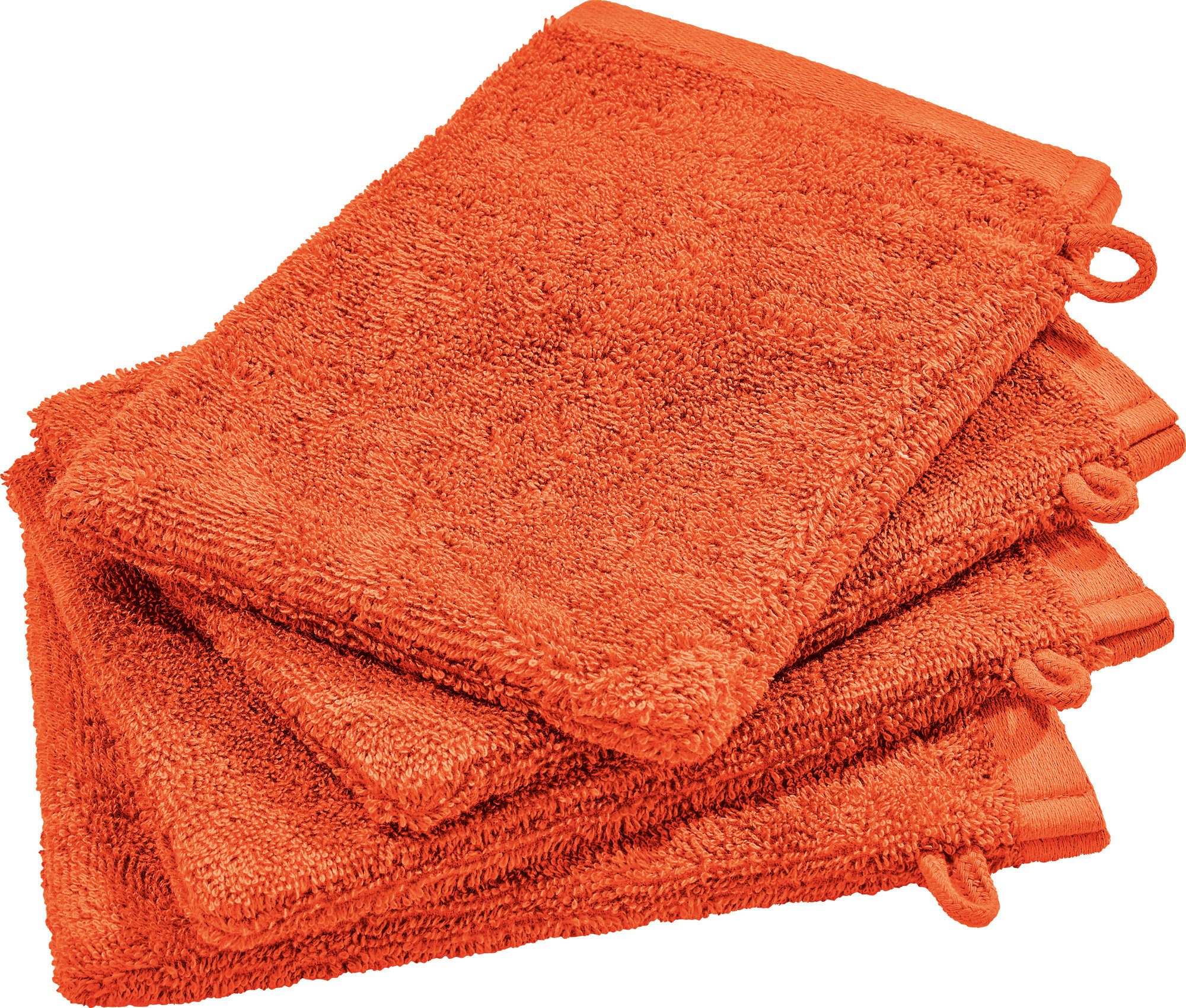 Erwin Müller Waschhandschuh Waschhandschuh "Sigmaringen" 4er-Pack, Frottier, Walk-Frottier Uni