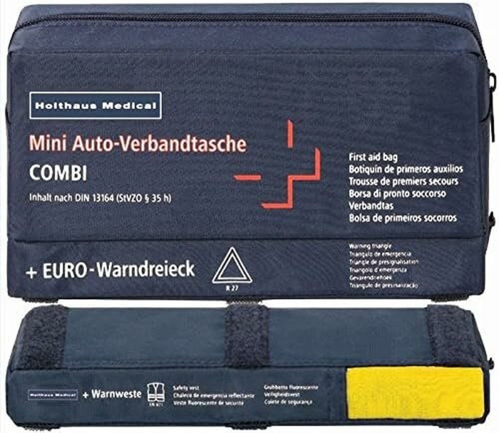 Holthaus Medical KFZ-Verbandtasche Holthaus Medical Erste-Hilfe-Tasche COMBI DIN 13164 blau