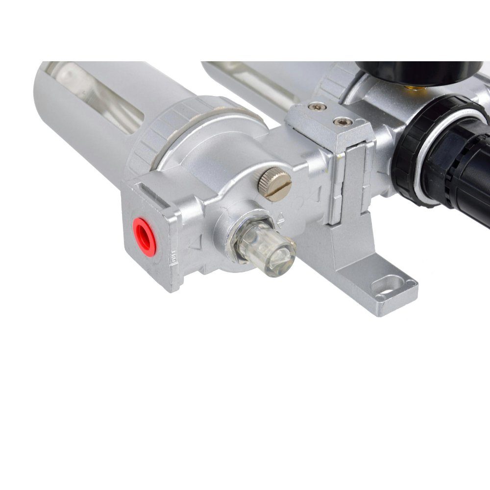 GEKO Druckluftwerkzeug und (1-St) grau, Druckluftregler mit Schmierung Reduzierstück Luftfilter