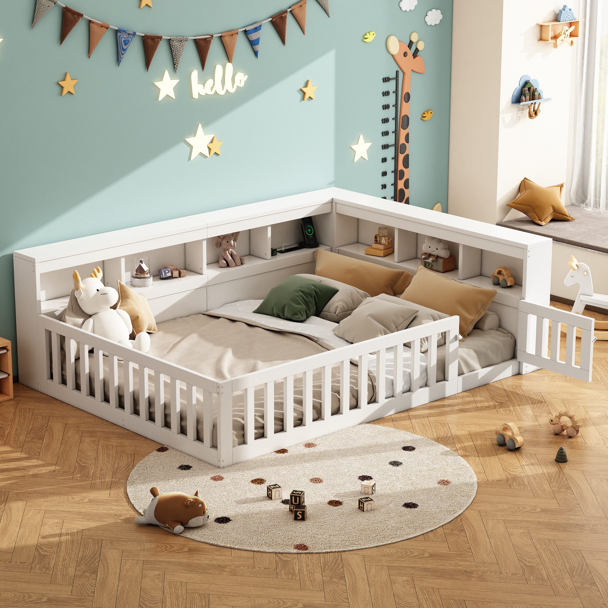 Flieks Holzbett, Kinderbett Daybett 140x190cm mit günstig online kaufen