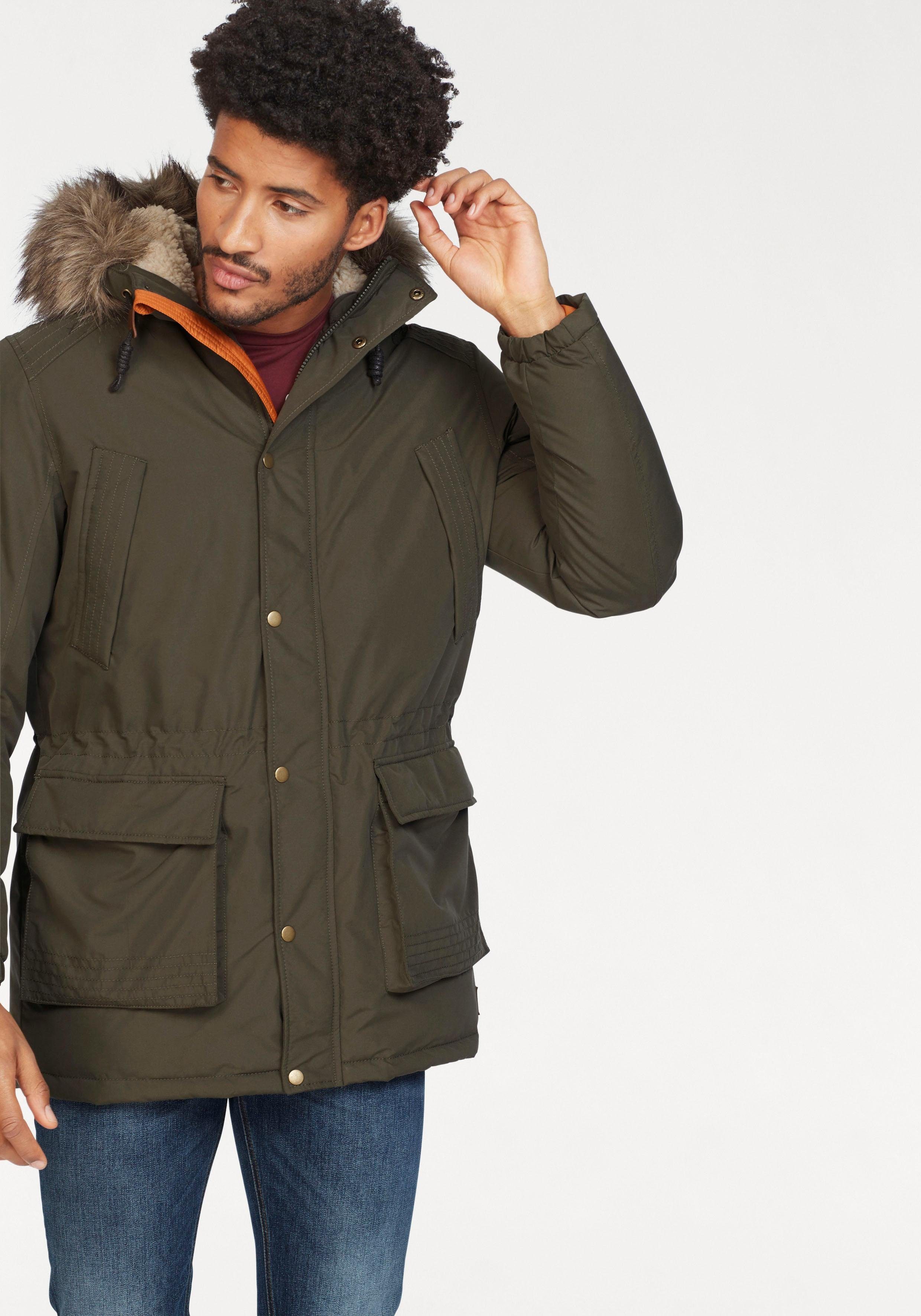 jack & jones latte parka hoodie mont