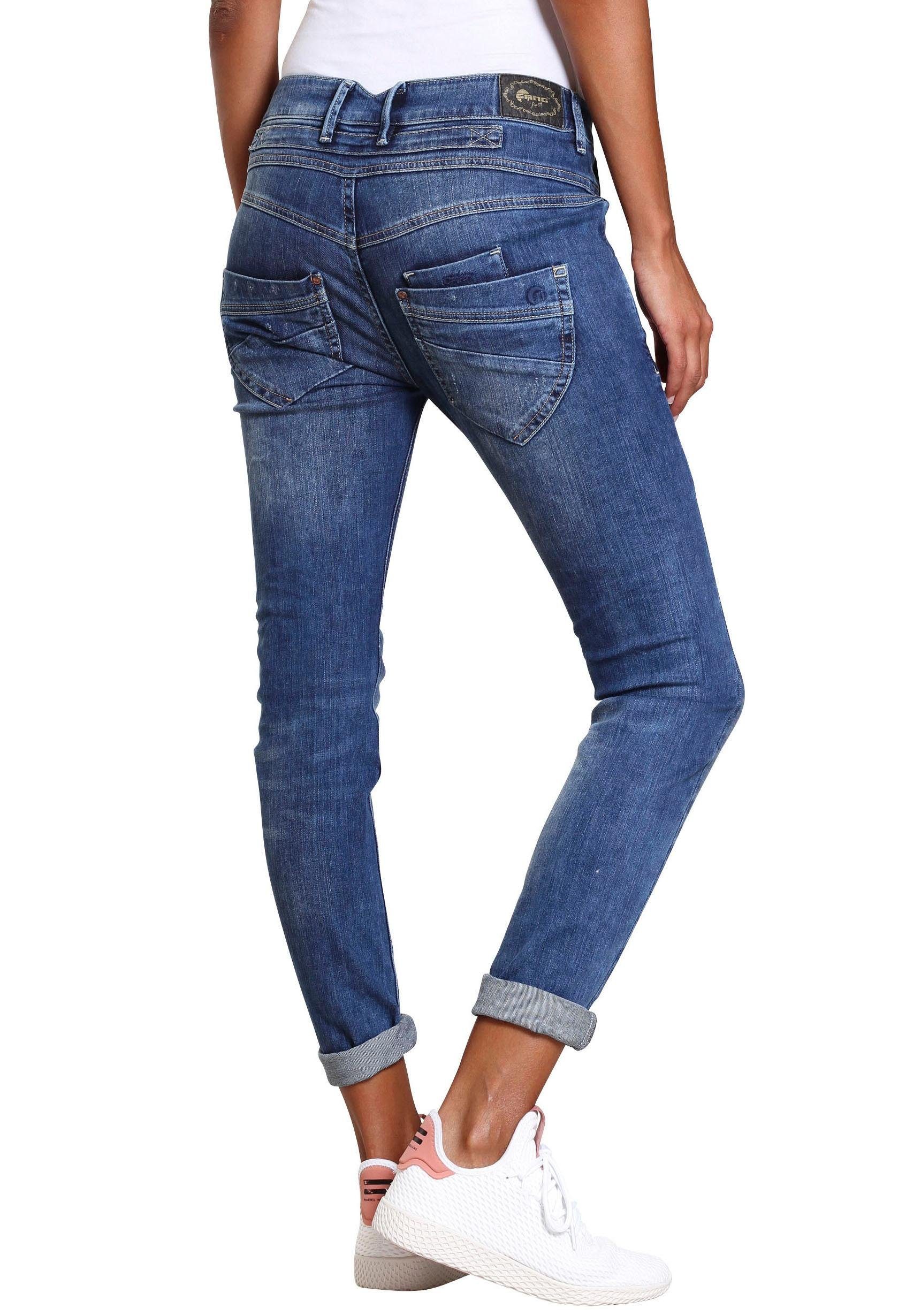 GANG Slim-fit-Jeans »MARGE« mit besonderem 4-Knopf-Verschluss online kaufen  | OTTO