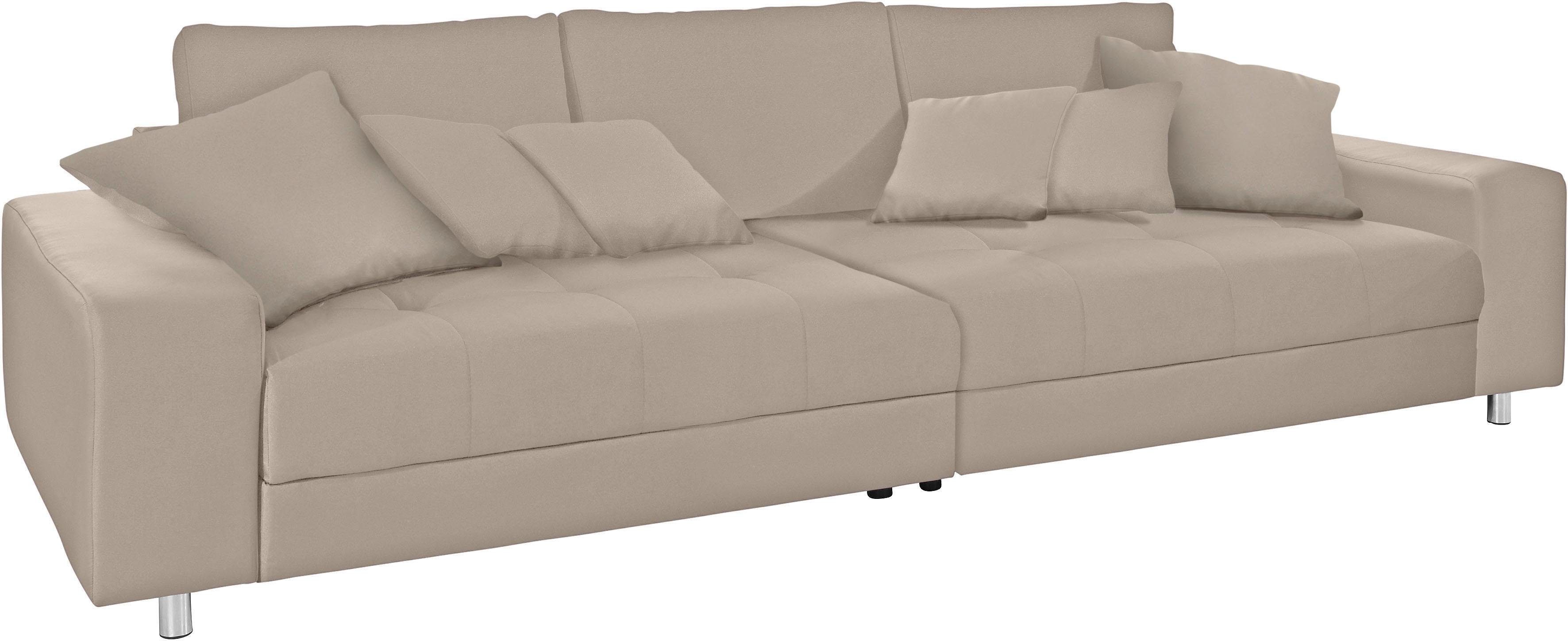 Mr. Couch Big-Sofa, wahlweise mit Kaltschaum (140kg Belastung/Sitz) und  RGB-Beleuchtung