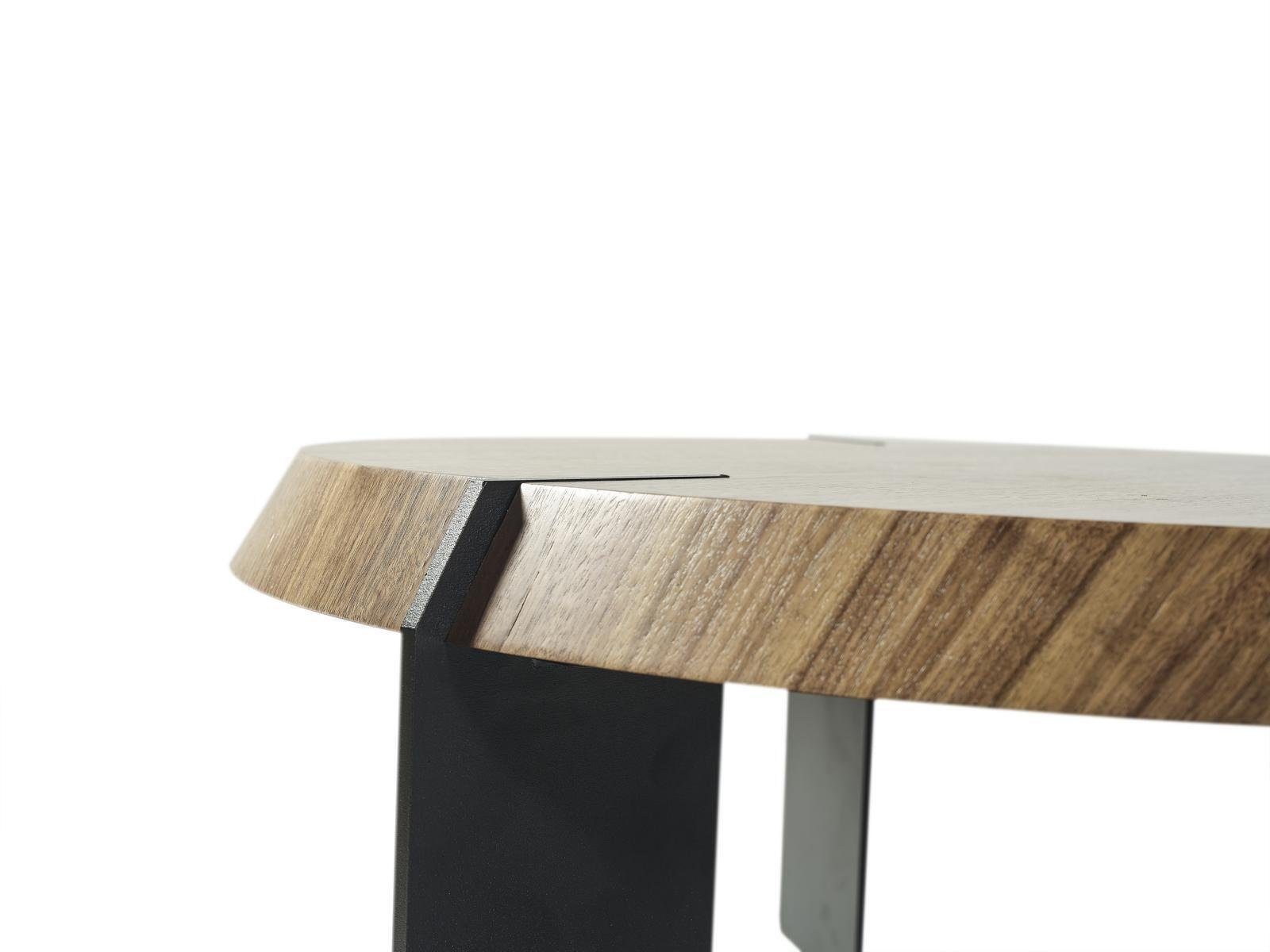 Beistell Neu (Beistelltisch) Wohnzimmer Rund Tisch Tische Kaffee Braun Couchtisch Luxus JVmoebel Design