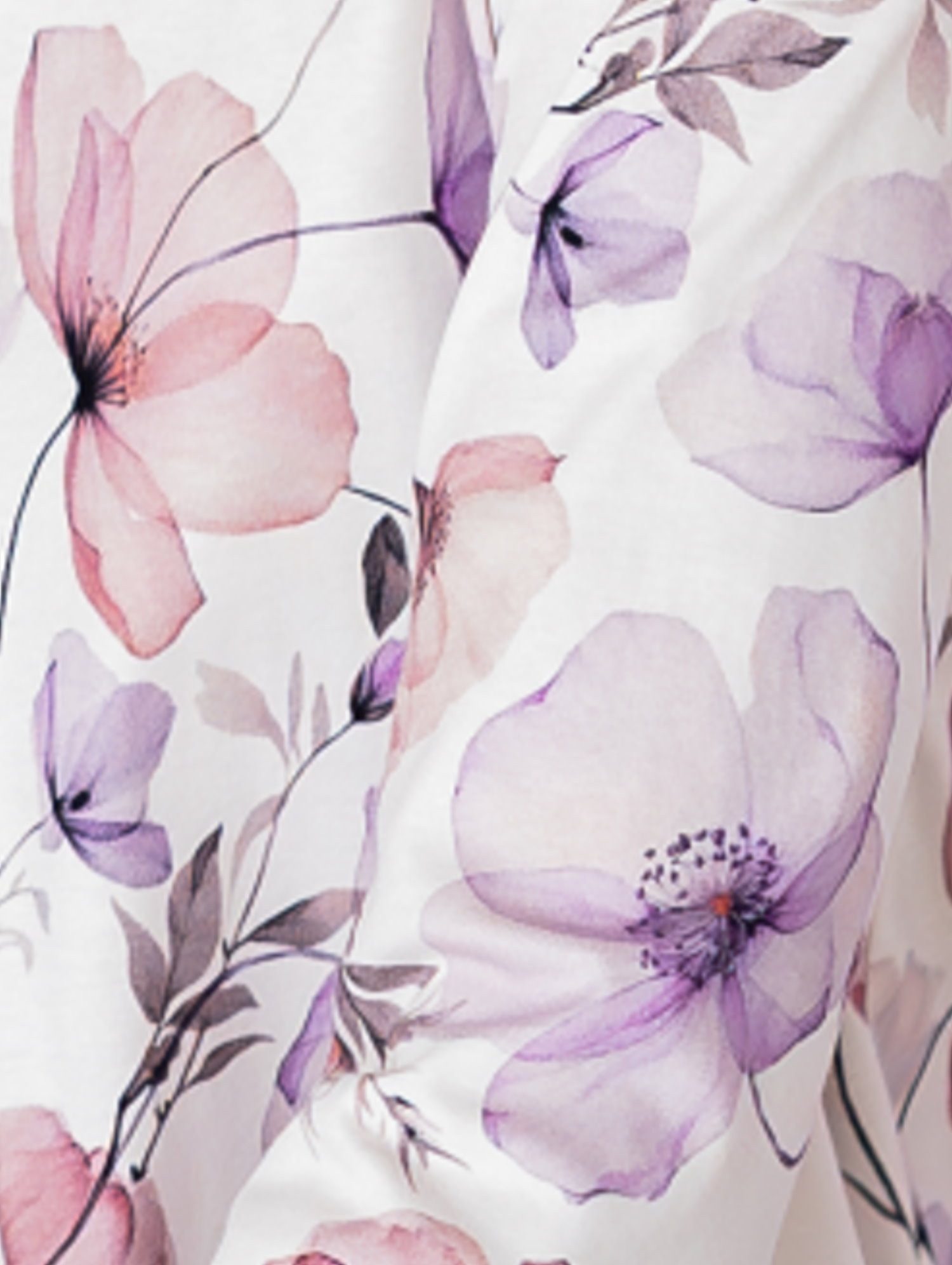 HUTSCHREUTHER Schlafanzug Damen Pyjama Blumen (2 tlg) Edles Design