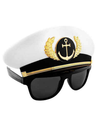 Sun Staches Kostüm Partybrille Kapitän, Lustige Brille für lustige Leute