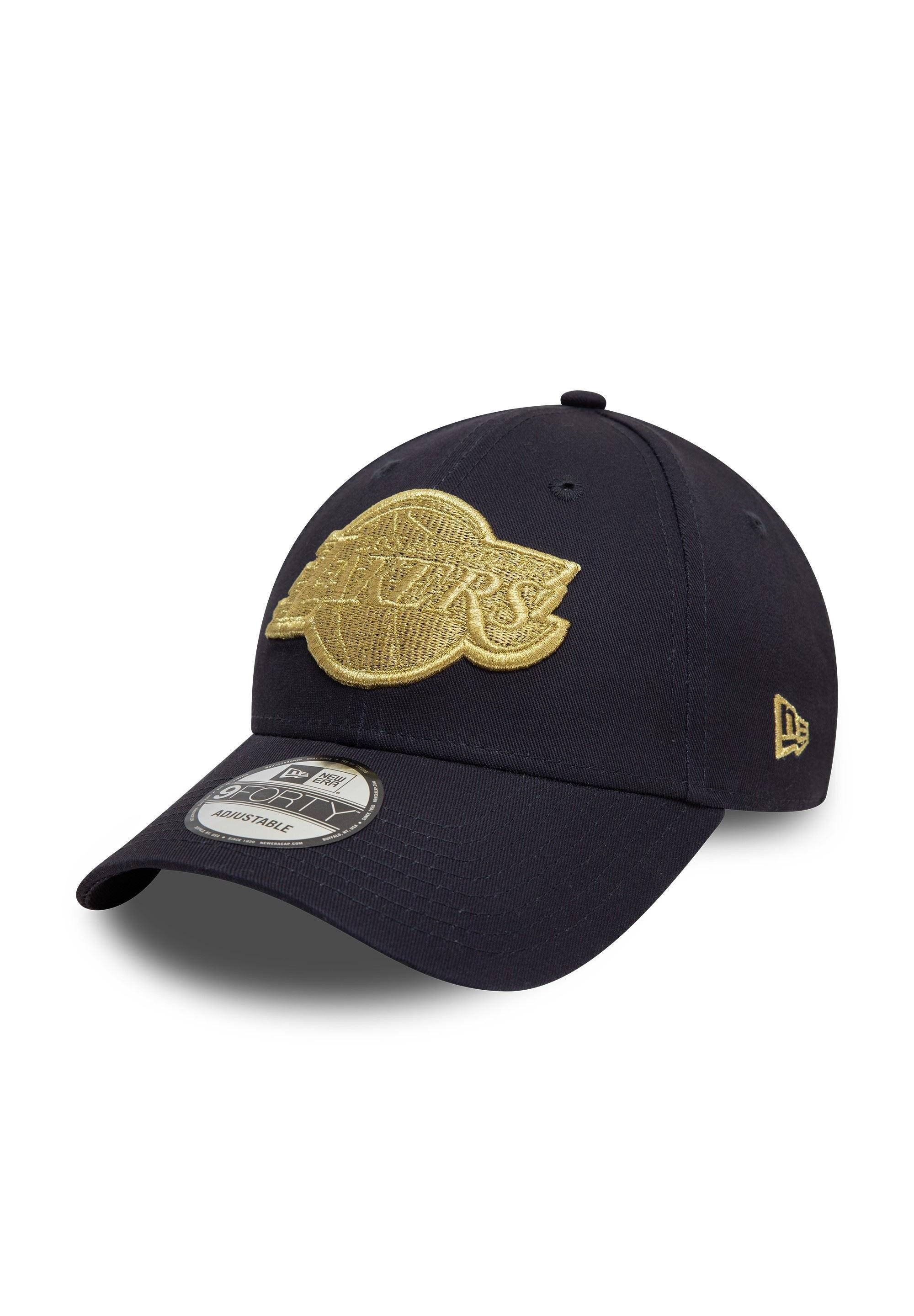 Baseball Cap Los Angeles Lakers NBA Metallic Marineblau Verstellbare 9Forty Cap New