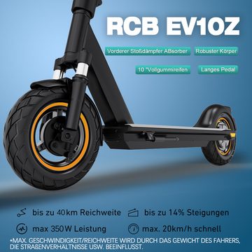 EVERCROSS TECH E-Scooter, 20,00 km/h, 10" Elektroroller Mit Straßenzulassung(ABE) Max 40KM APP 11.4 Ah