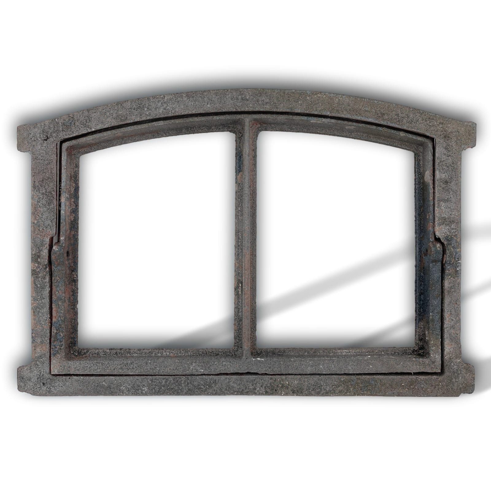 Aubaho Dekoobjekt Eisenfenster 34cm klappbar Scheunenfenster Stallfenster Antik-Stil gra