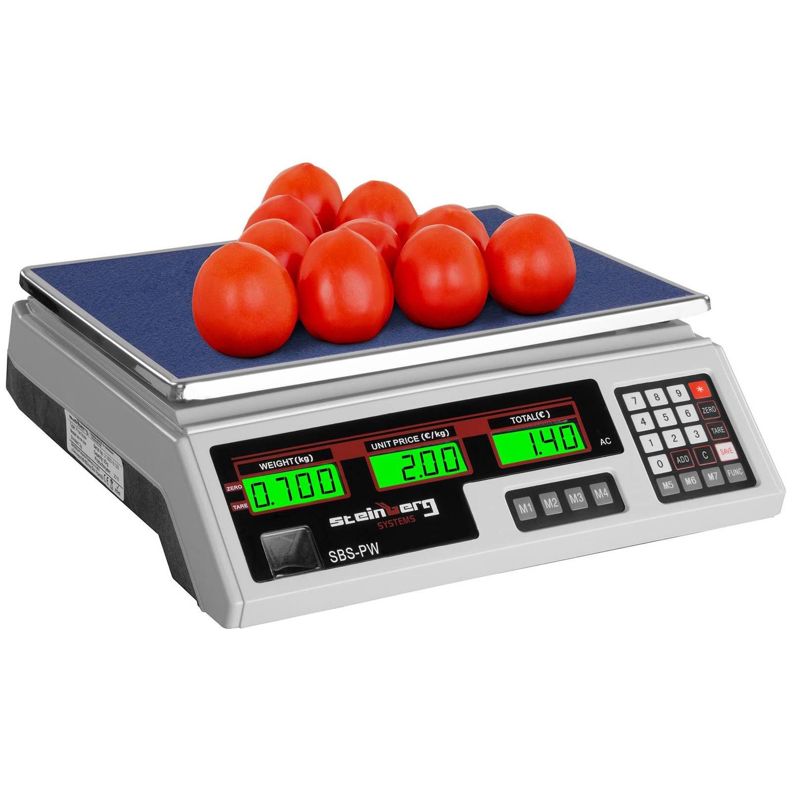 Steinberg Systems Präzisionswaage Kontrollwaage 35 kg / 2 g Ladenwaage Kassenwaage Marktwaage Preiswaage – Bild 4 von 5
