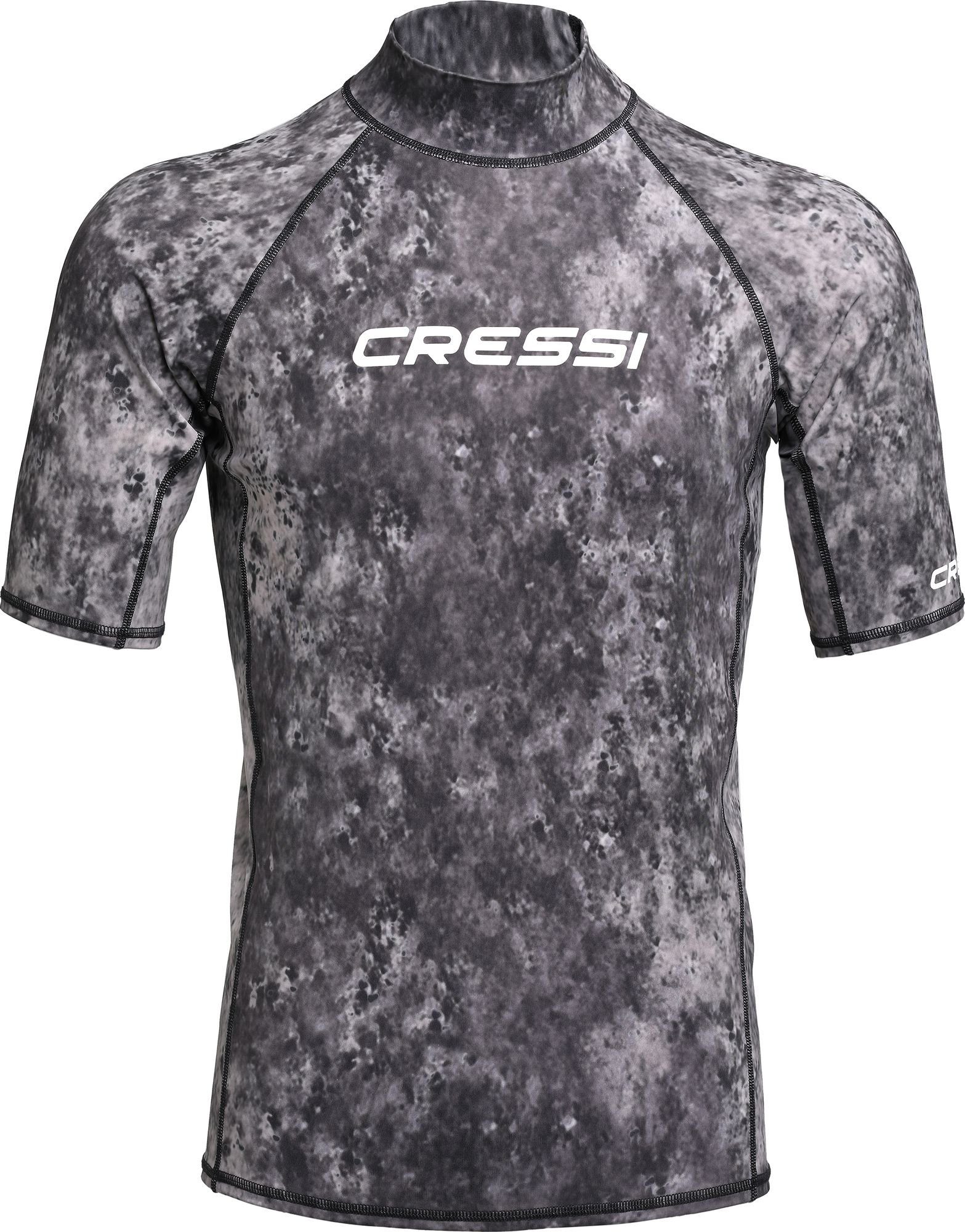 Cressi Rash Guard Cressi Herren Rash Guard MAN Short Sleeve camouflage black/grey