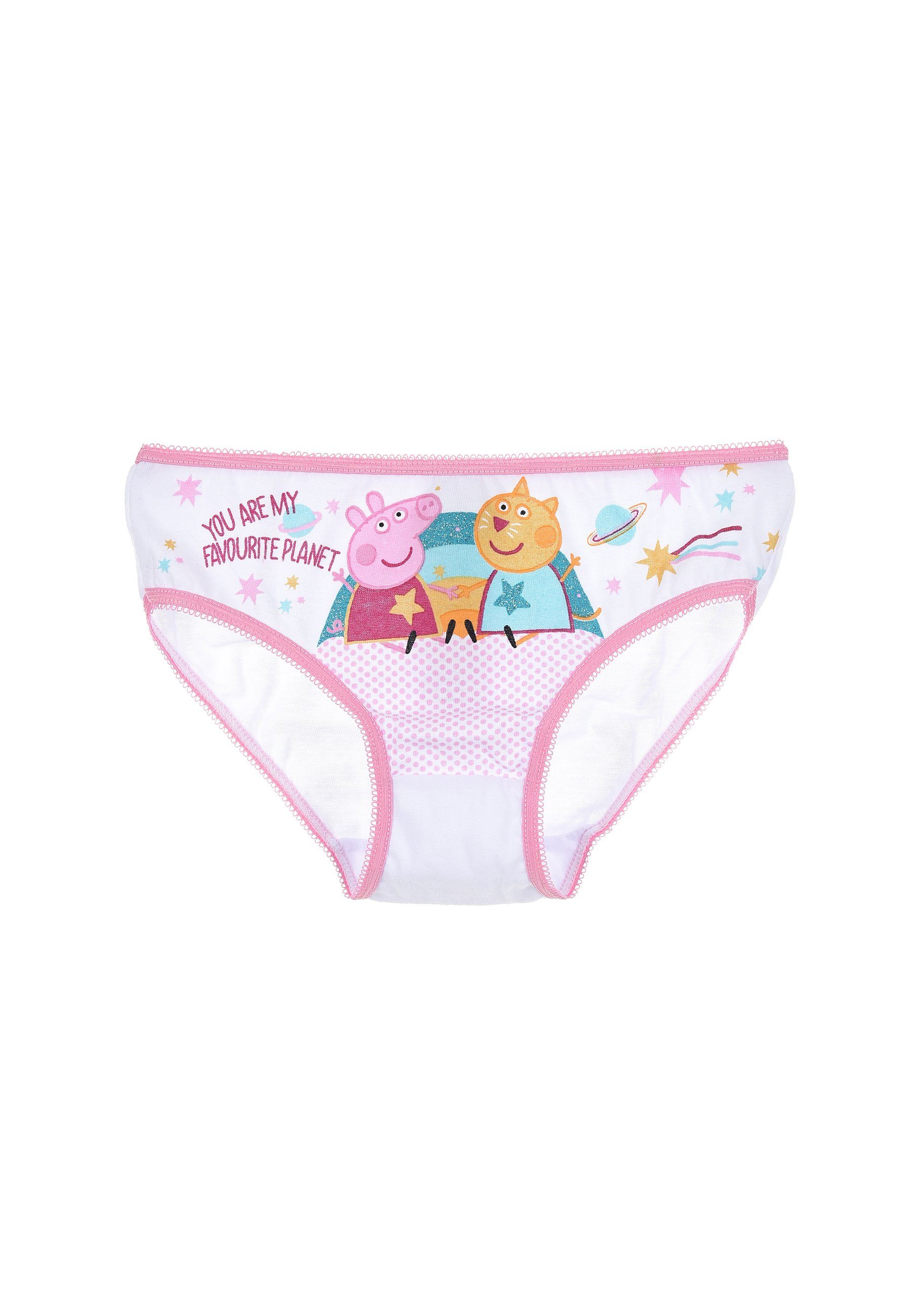 Schlüpfer Pig Peppa Kinder Wutz Unterhosen Mädchen (3-St) Slip Peppa