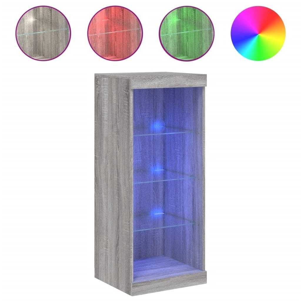 vidaXL Sideboard Sideboard mit LED-Leuchten Grau günstig online kaufen
