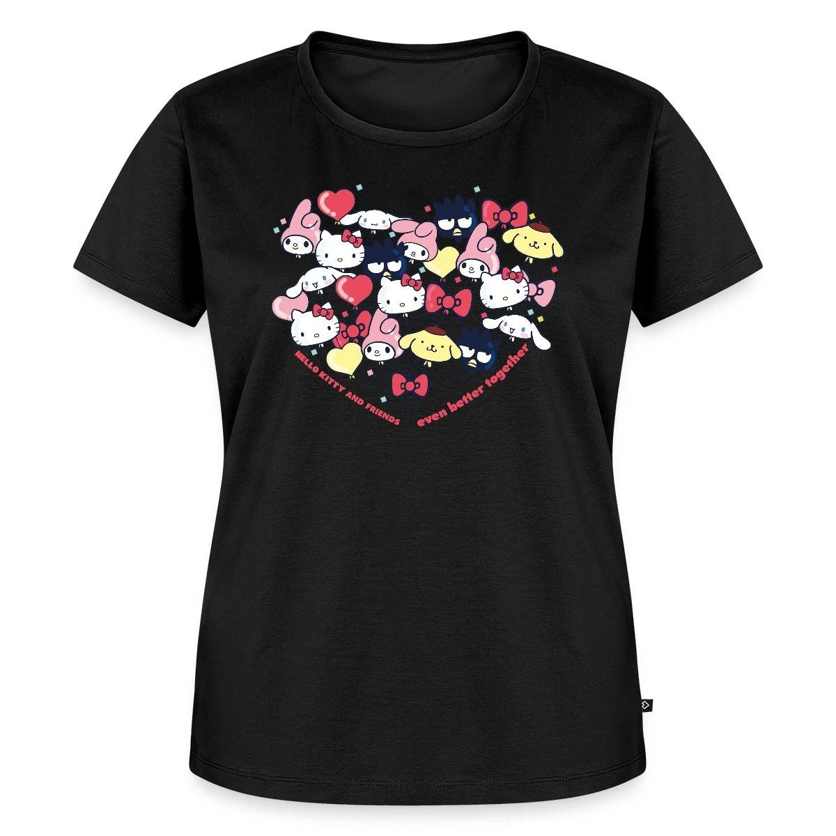 Spreadshirt T-Shirt Hello Kitty And Friends Ballons Frauen Premium T-Shirt (1-tlg) Fällt klein aus. Wir empfehlen, eine Größe größer zu bestellen.