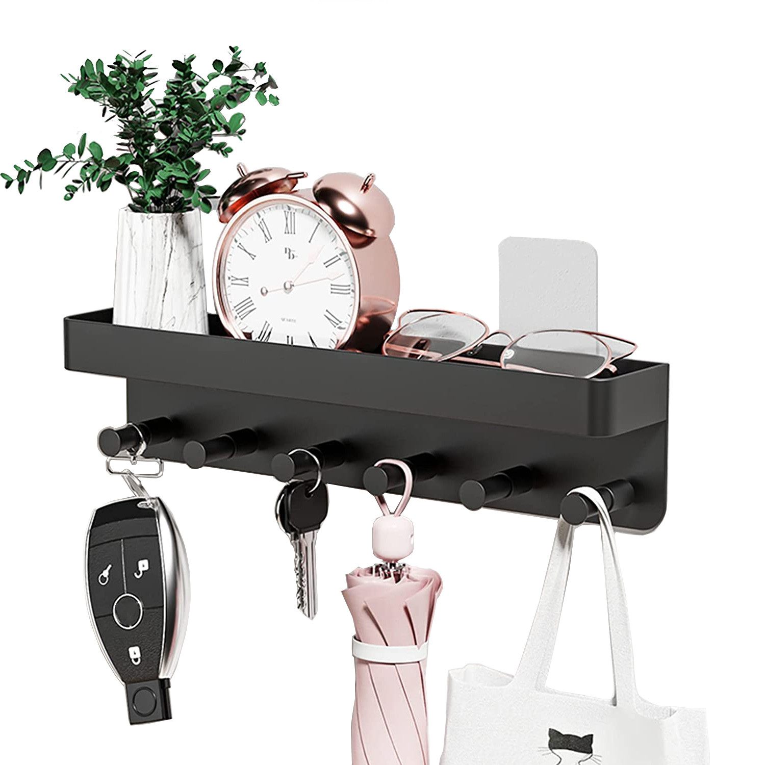 Refined Living Schlüsselbrett Schlüsselbrett mit Ablage,Selbstklebend Schlü günstig online kaufen