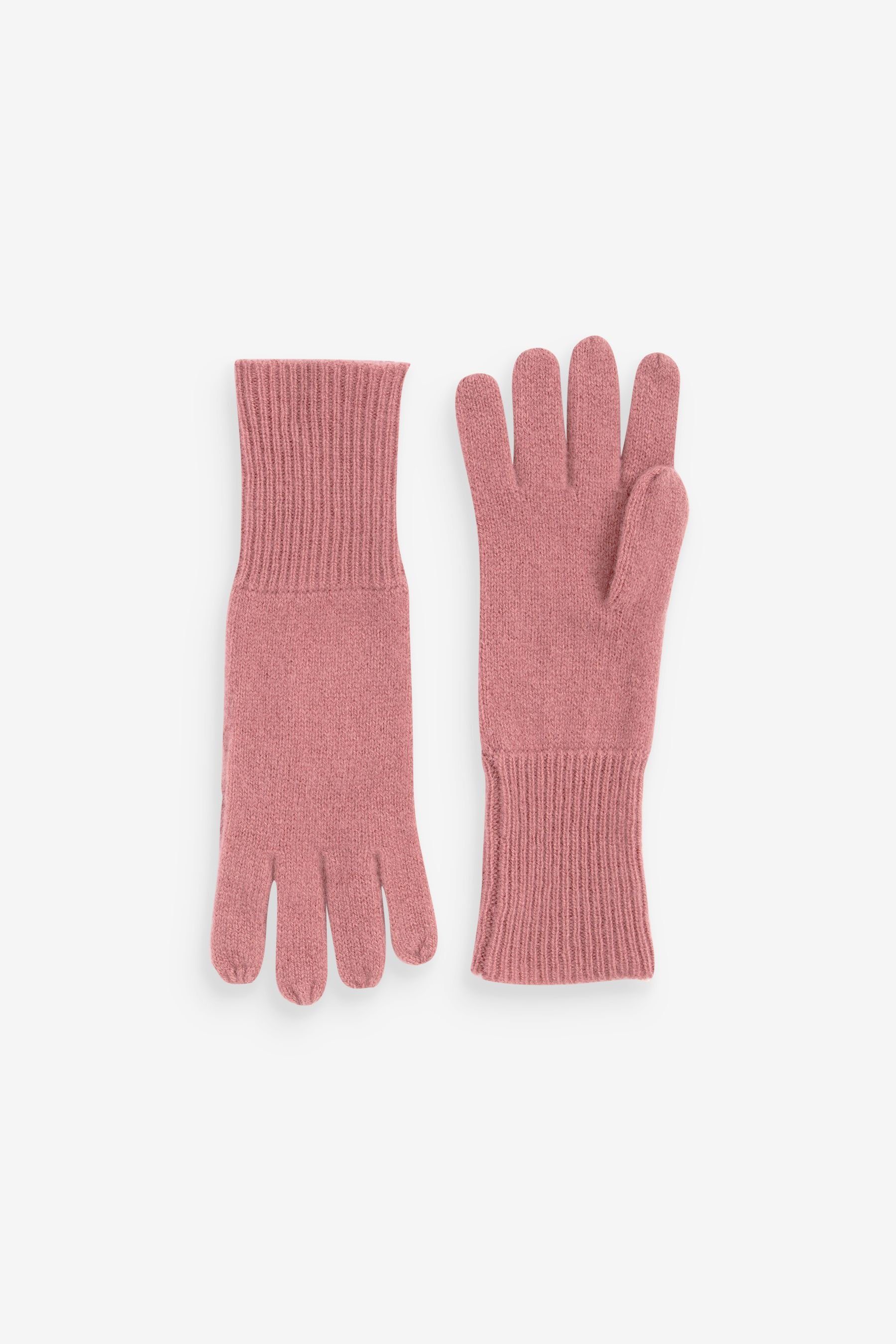 Next Strickhandschuhe Collection Luxe Handschuhe aus 100 % Kaschmir Pink