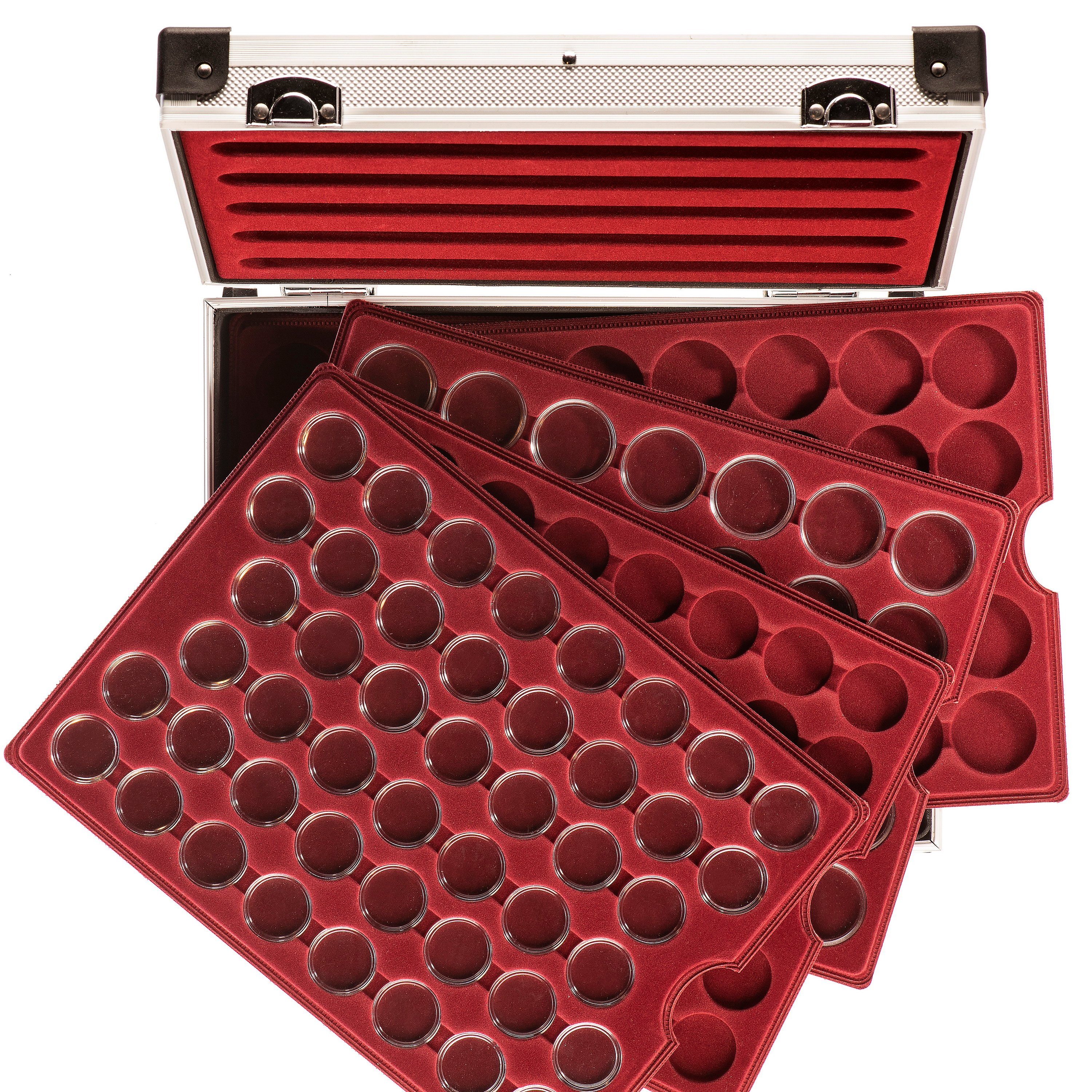 MC.Sammler Aufbewahrungsbox MC.Sammler Alu Münzkoffer frei bestückbar mit M günstig online kaufen