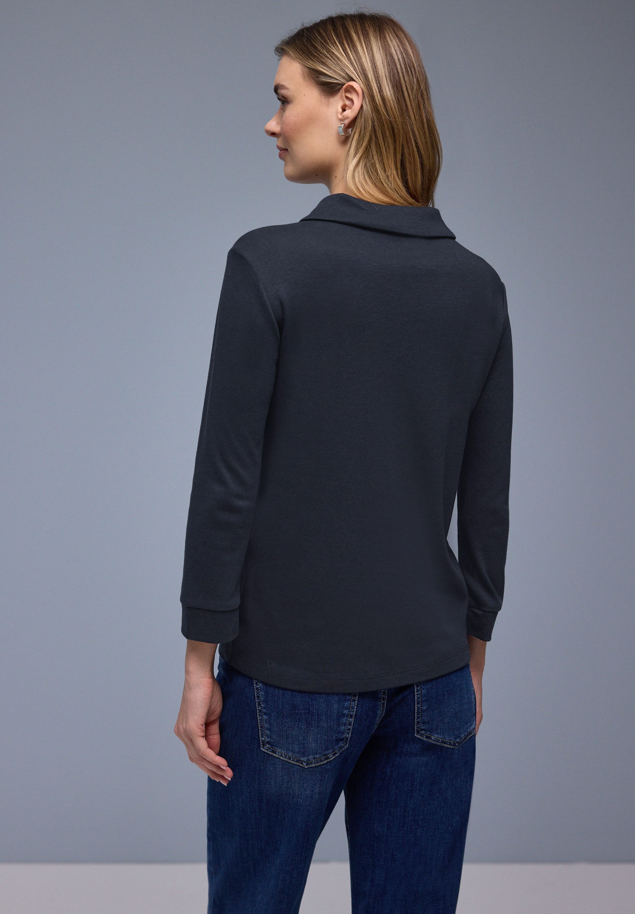 STREET ONE Poloshirt mit Zipper günstig online kaufen