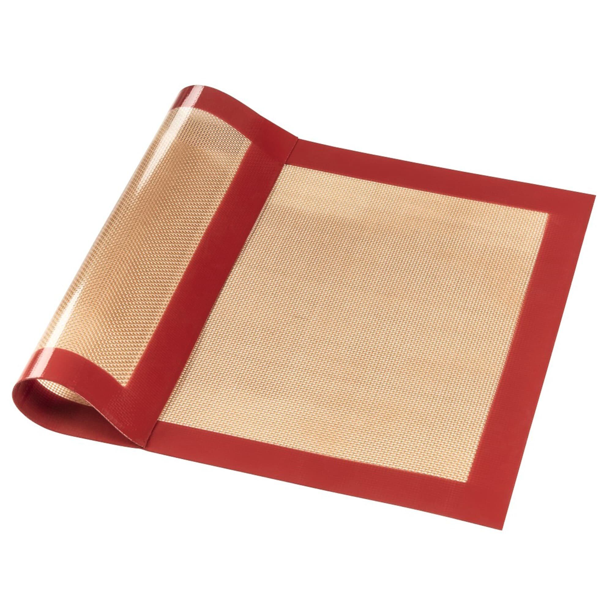 Xavax Backmatte Backmatte aus Silikon, eckig, 40 x 30 cm, Rot-Brau, Silikon (1-tlg)