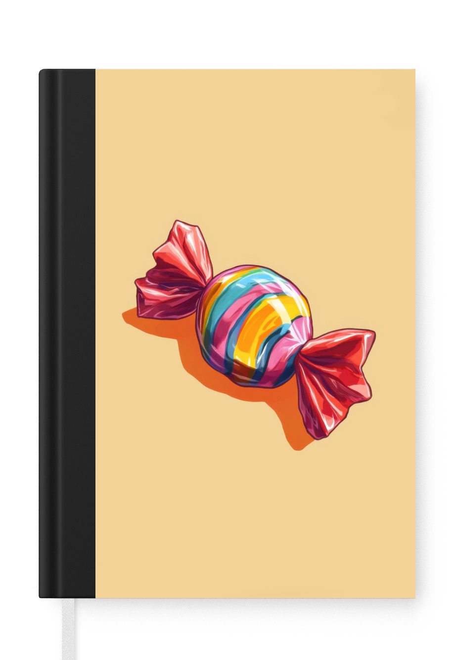 MuchoWow Notizbuch Gelb - Bonbon - Farbe, Notebook, Notizblock a5, Tagebuch, Journal Liniert