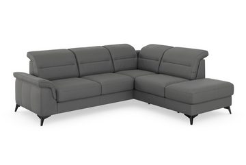 sit&more Ecksofa Sinatra, mit Ottomane, optional mit Kopfteilverstellung und Armteilfunktion