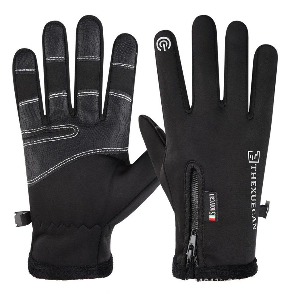 nsihing Fahrradhandschuhe Winterhandschuhe Unisex, Gefütterte Touchscreen Handschuhe Winddicht & Wasserabweisend für Fahrrad, Wandern und Outdoor