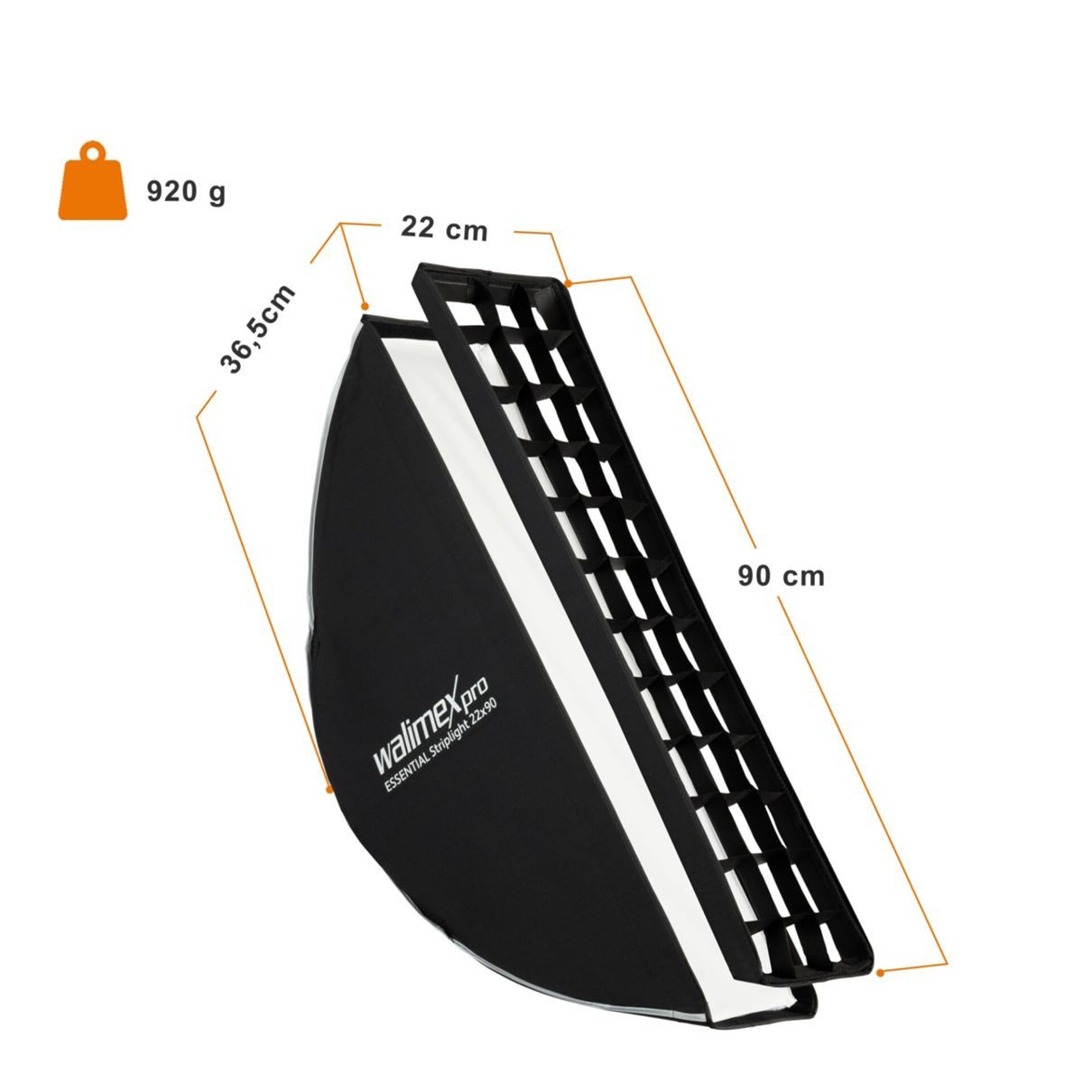 walimex pro Softbox Essential Striplight 22x90 Blitzgerät