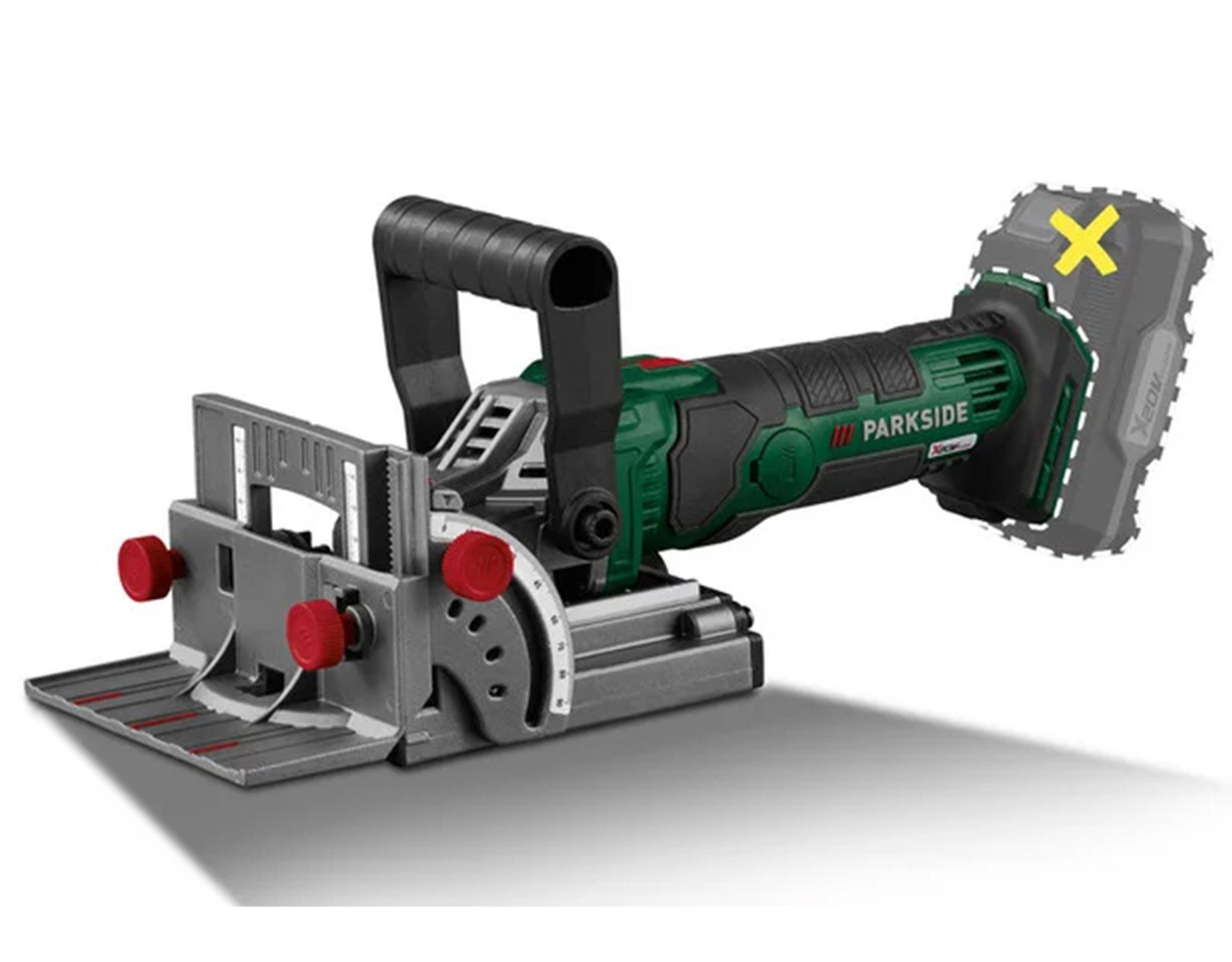 Parkside Fräse Parkside® 20 V Akku-Flachdübelfräse PFDFA 20-Li A1 o. Akku/L günstig online kaufen