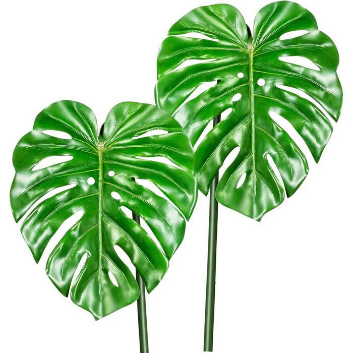 Kunstzweig Splitphilodendronblatt Blattstiel Creativ green Höhe 88 cm