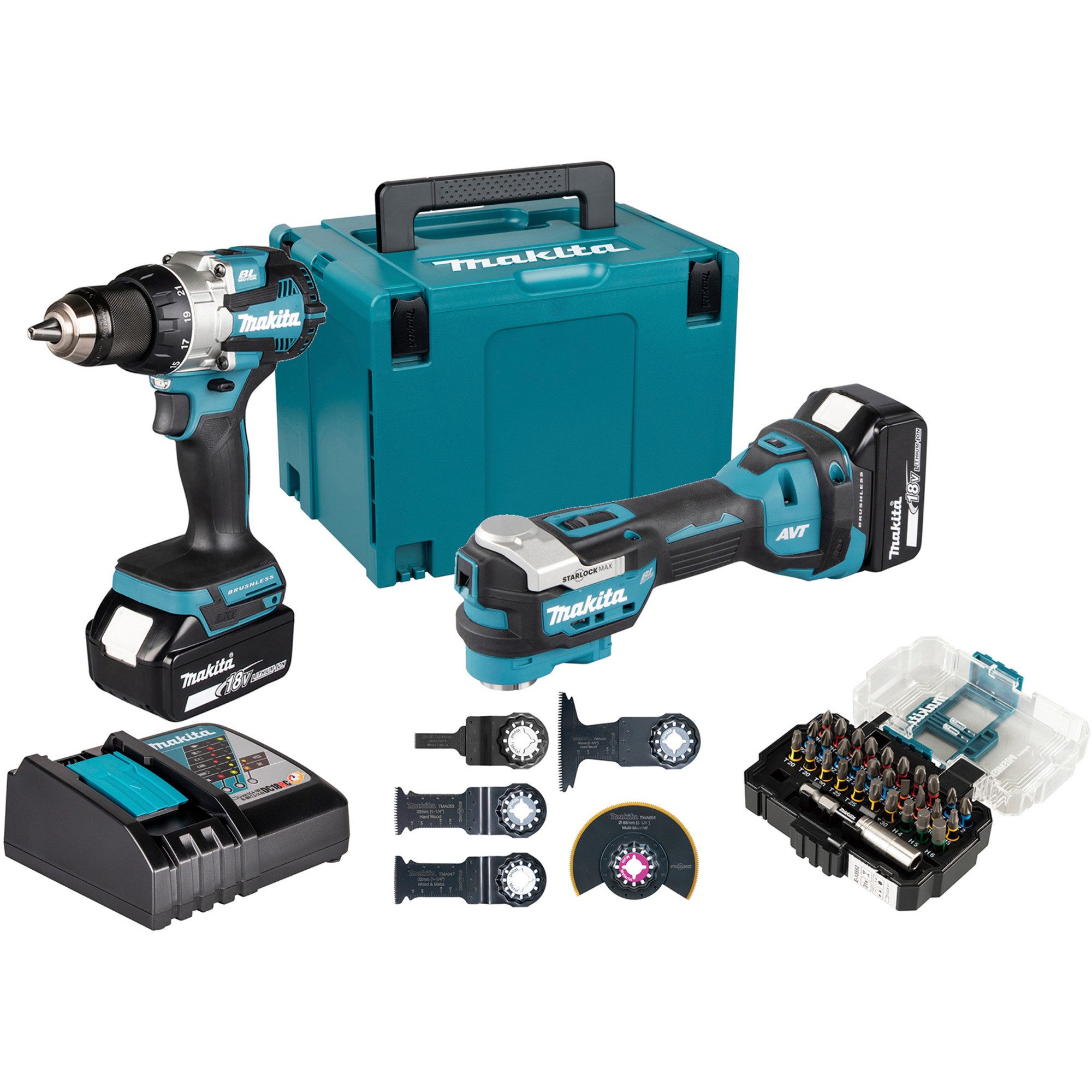 Makita Bodenstaubsauger Makita Akku-Kombo-Kit DLX2592JX1, 18Volt