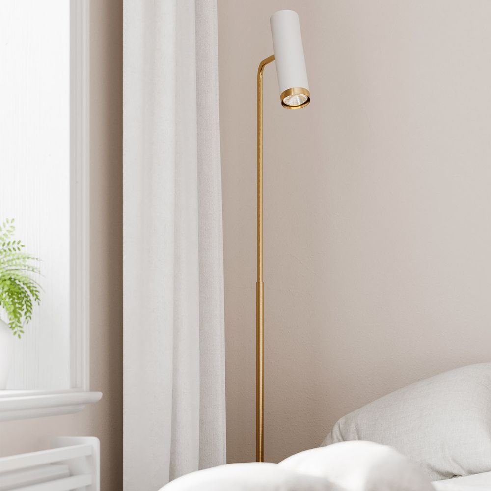 Gold Stehlampe Gold Rydens By Puls Weiß,
