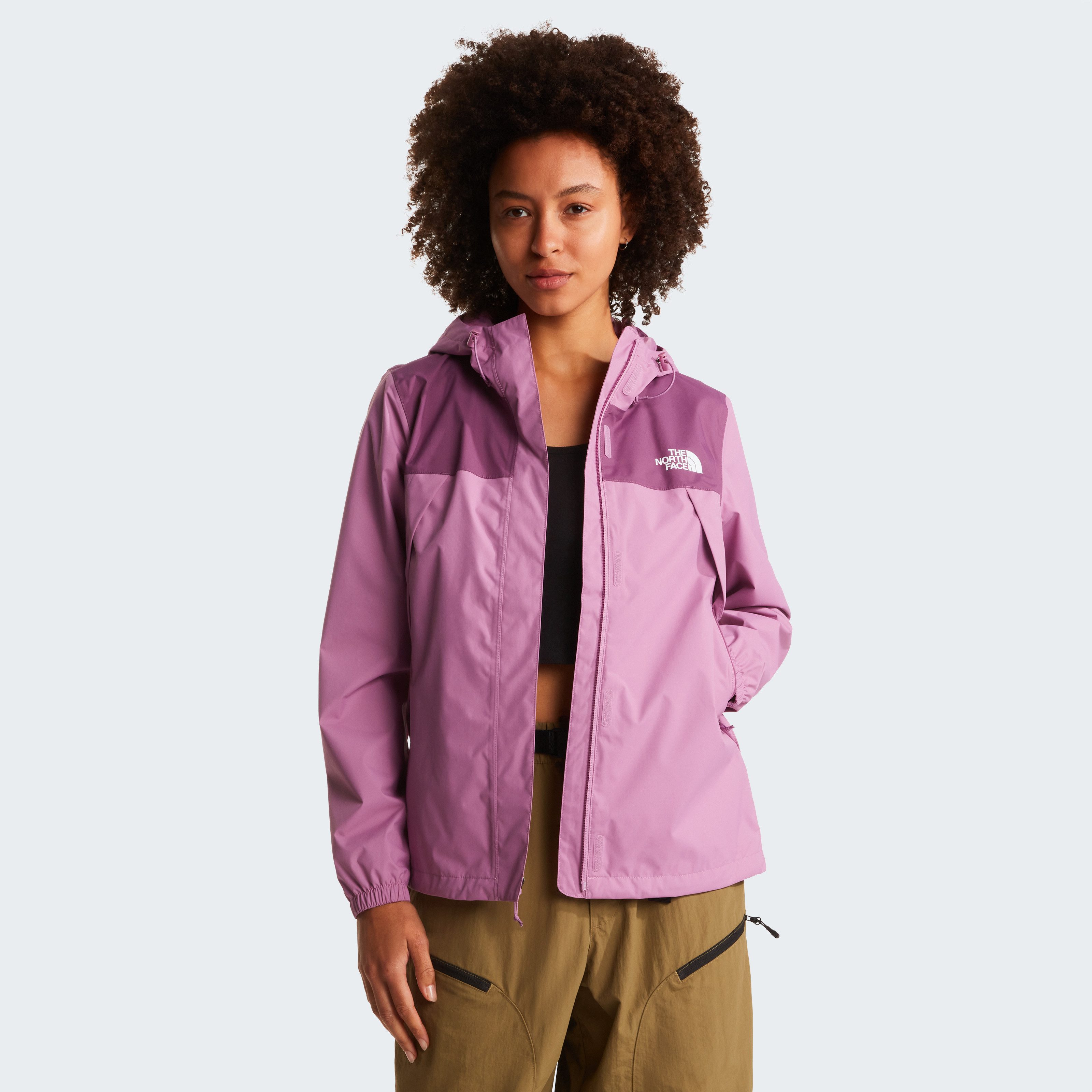 The North Face Regenjacke W ANTORA RAIN JACKET wasserdichtes DryVent™-Außenmaterial, winddicht
